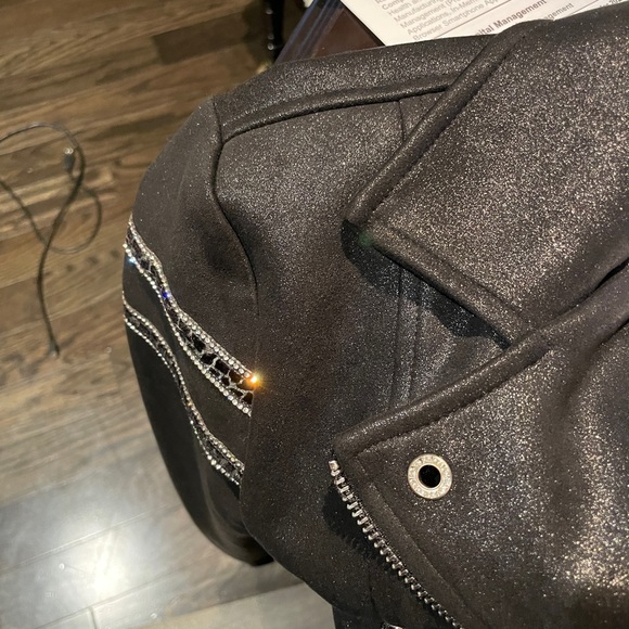 Frank Lyman Faux Leather Moto Style Jacket - Picture 3 of 13